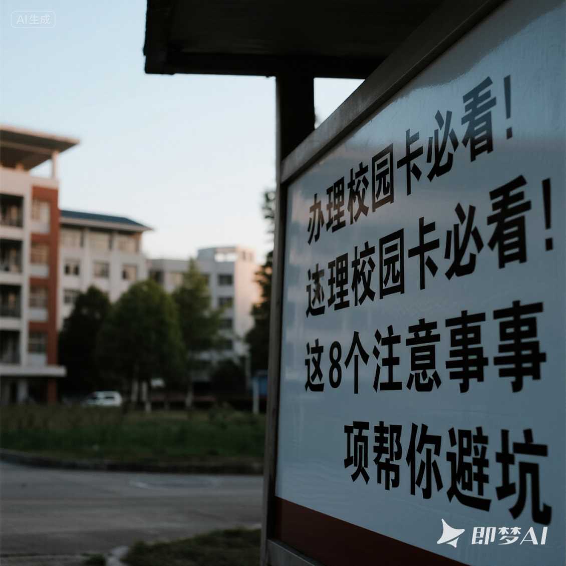 二七区办理校园卡必看！这 8 个注意事项帮你避坑
