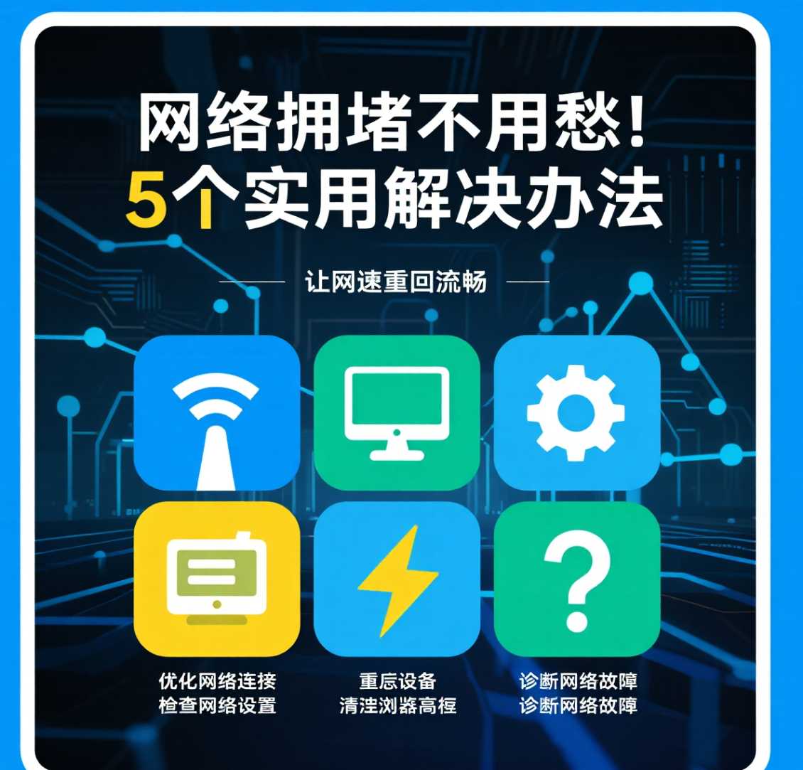二七区在郑州网络拥堵不用愁！5 个实用解决办法，让网速重回流畅。