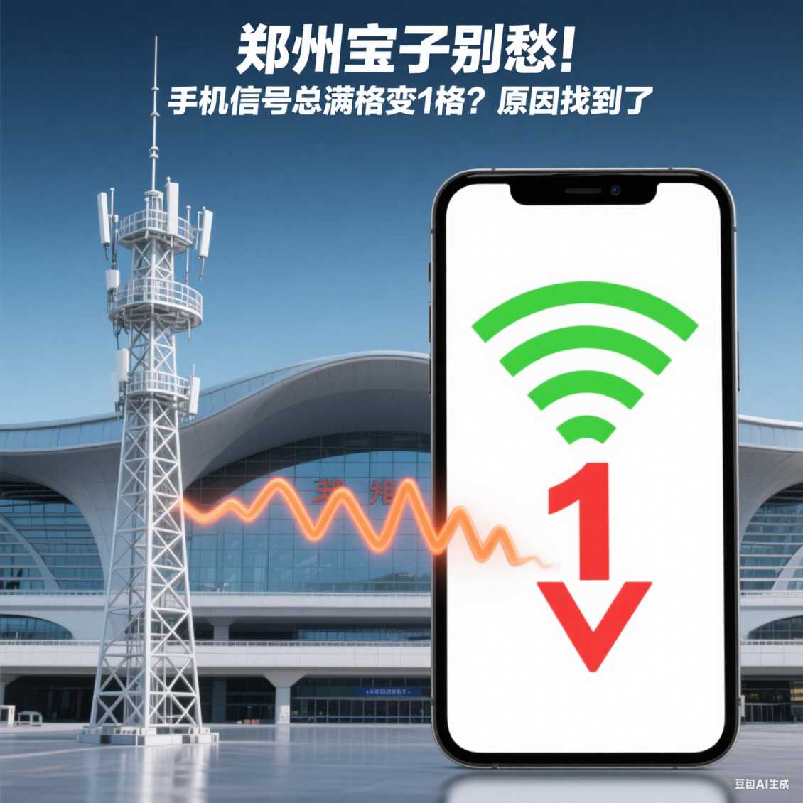 二七区宝子别愁！手机信号总满格变 1 格？原因找到了